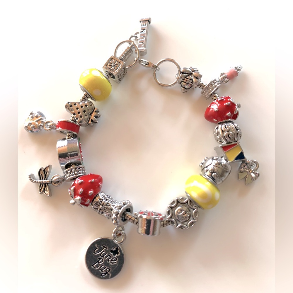 Pandora style bracelet. With removable extender. Not a real Pandora bracelet.